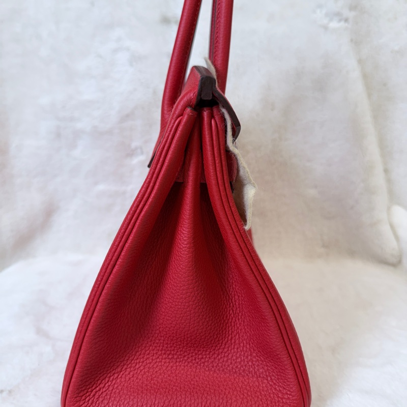 閒置新❤️Hermes✨birkin 30 bk30 紅色 D刻 有購證-8