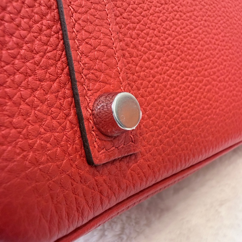 閒置新❤️Hermes✨birkin 30 bk30 紅色 D刻 有購證-15