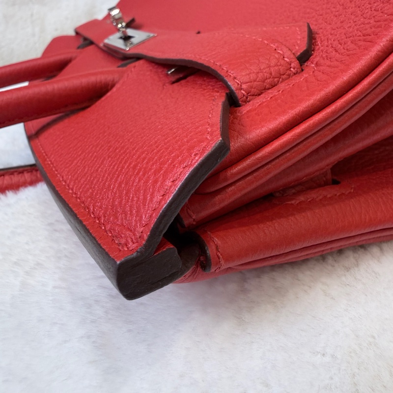 閒置新❤️Hermes✨birkin 30 bk30 紅色 D刻 有購證-22