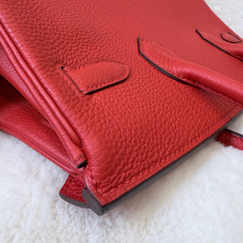 閒置新❤️Hermes✨birkin 30 bk30 紅色 D刻 有購證-24