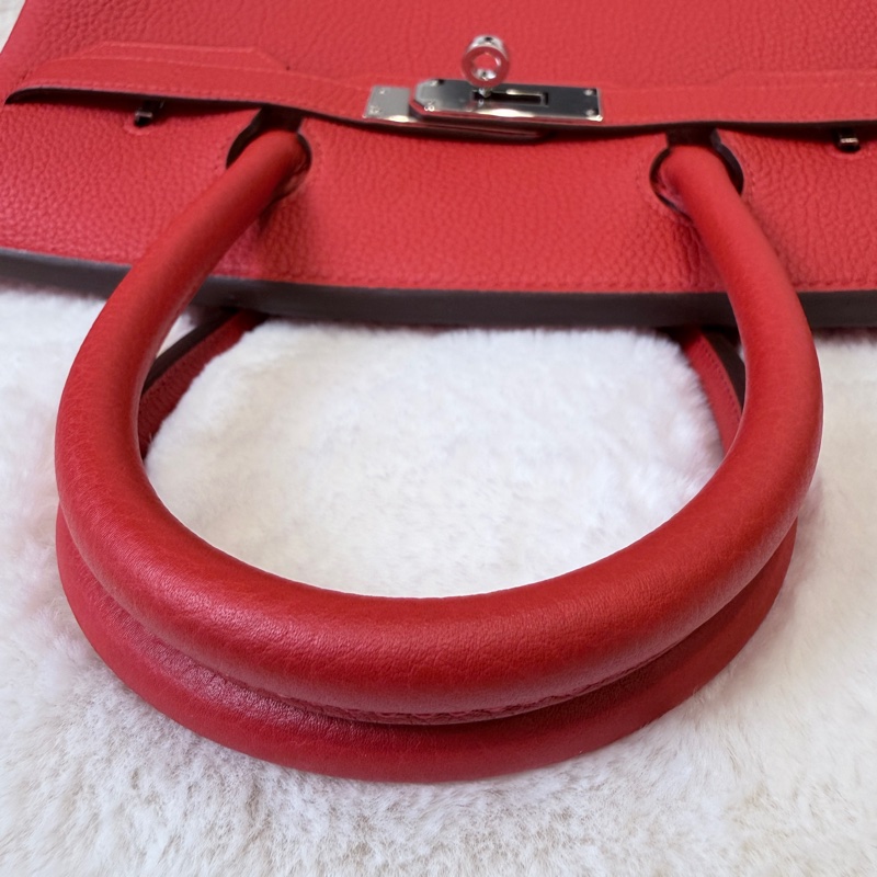 閒置新❤️Hermes✨birkin 30 bk30 紅色 D刻 有購證-27