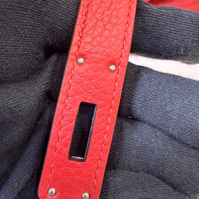 閒置新❤️Hermes✨birkin 30 bk30 紅色 D刻 有購證-33