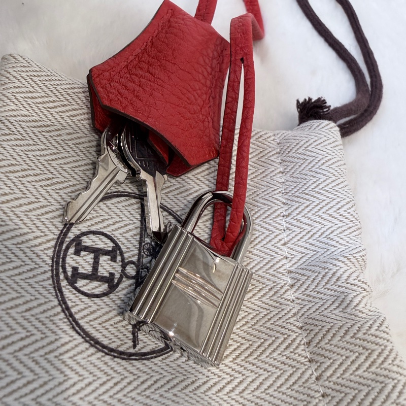 閒置新❤️Hermes✨birkin 30 bk30 紅色 D刻 有購證-41