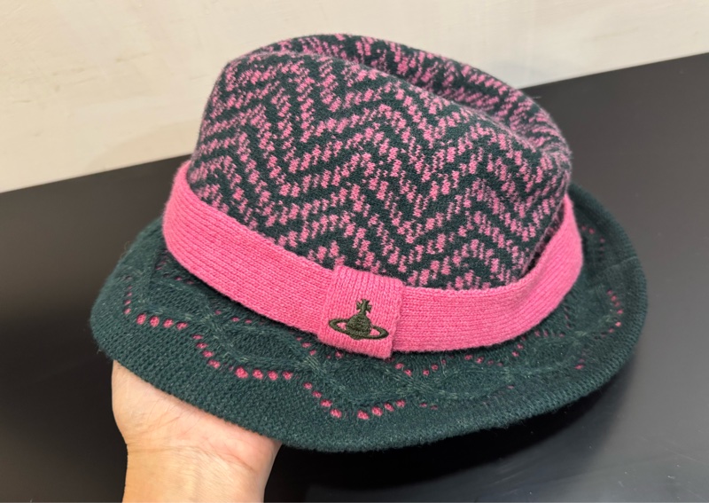 日本購入Vivienne Westwood羊毛毛線邊織紳士帽-1