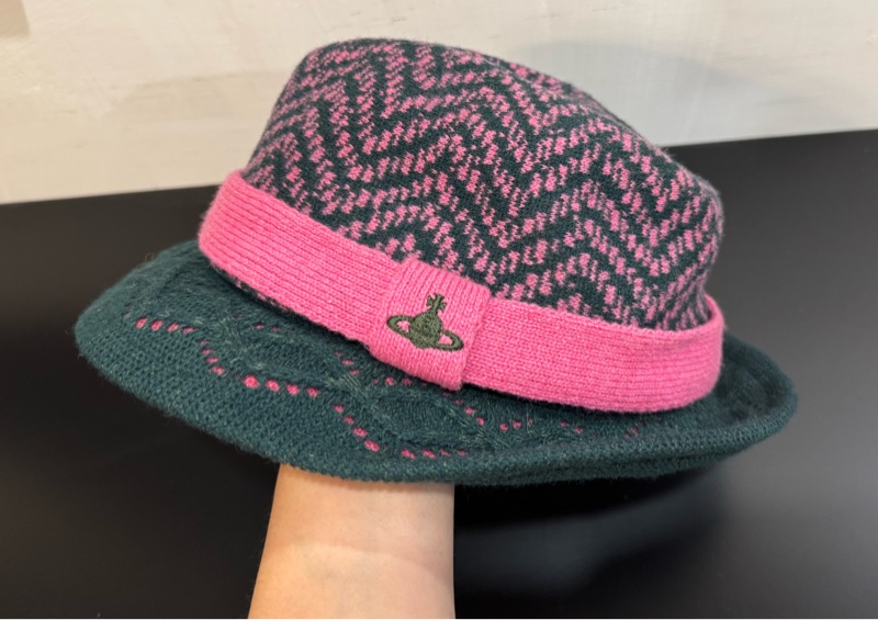 日本購入Vivienne Westwood羊毛毛線邊織紳士帽-5