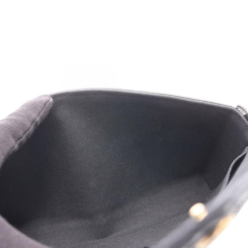 路易威登 Pochette Felicie 鏈條斜背包 M64064 皮革黑色-6