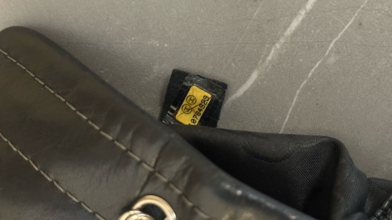 💗MYMluxurybag💗 Chanel 25cm 黑銀全皮袋 肩背袋-43