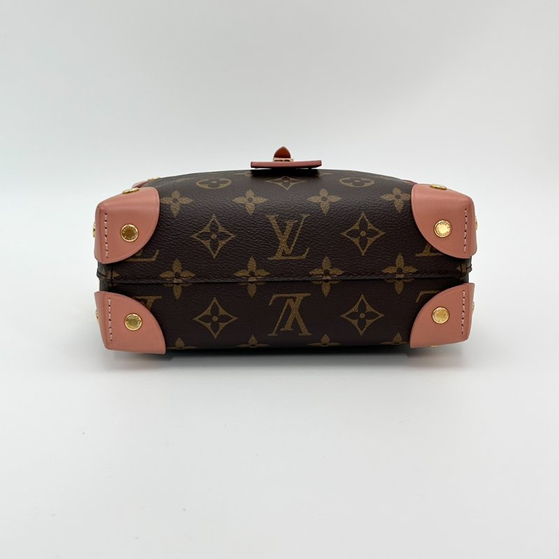 LV petiteMalle Souple八角拼色軟盒手提斜背包20*14*7.5 98新配件塵袋購證-4
