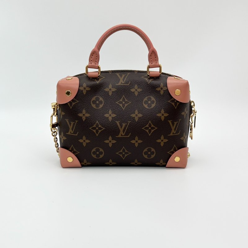 LV petiteMalle Souple八角拼色軟盒手提斜背包20*14*7.5 98新配件塵袋購證-6