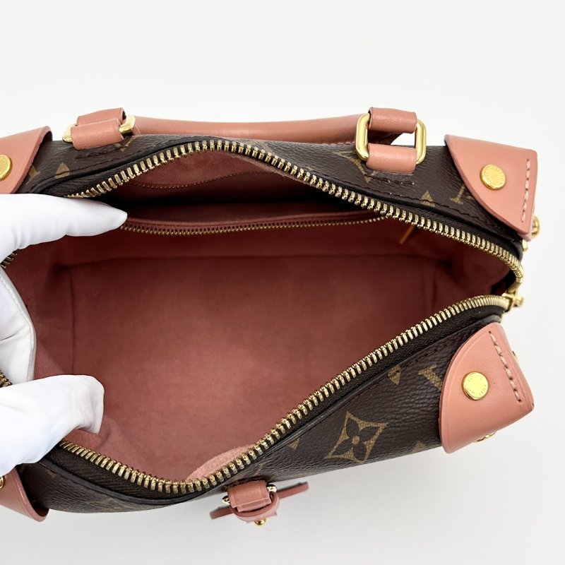 LV petiteMalle Souple八角拼色軟盒手提斜背包20*14*7.5 98新配件塵袋購證-7