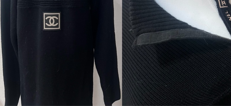 Chanel 100%羊毛高領毛衣洋裝-1