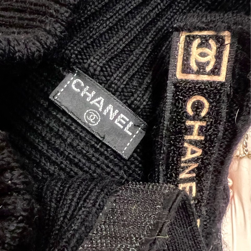 Chanel 100%羊毛高領毛衣洋裝-6