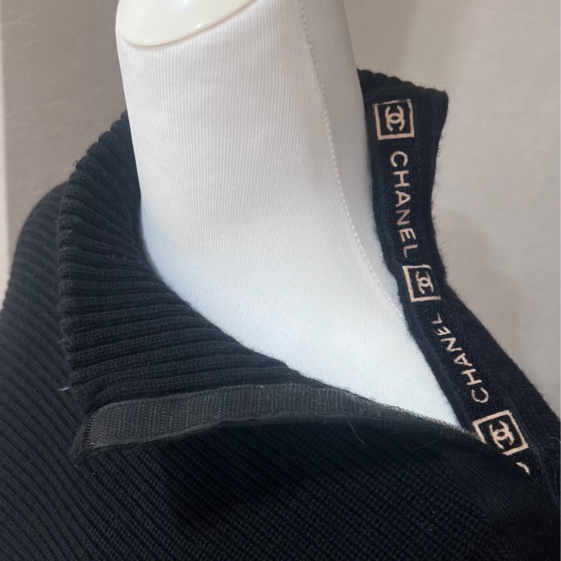 Chanel 100%羊毛高領毛衣洋裝-7