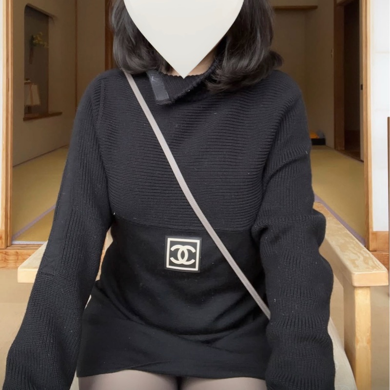 Chanel 100%羊毛高領毛衣洋裝-9