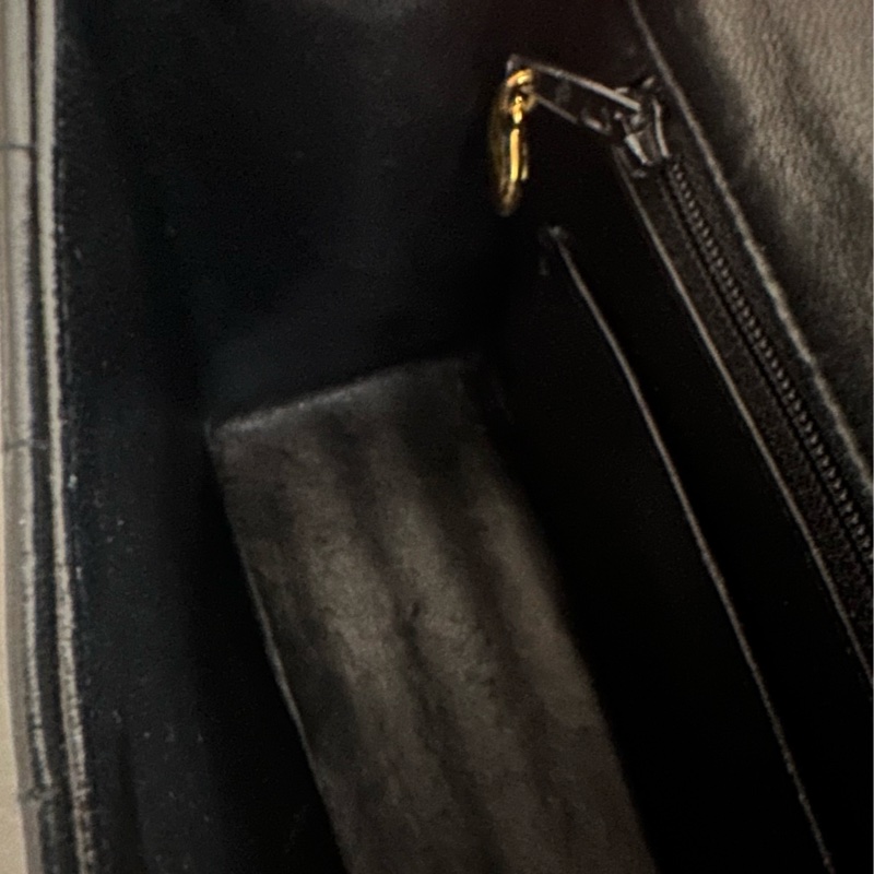 🩵MYMluxurybag🩵 Chanel 古董袋 全皮袋 米黑雙色-30