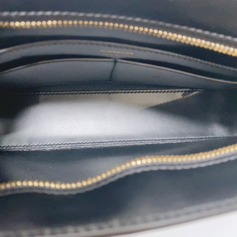 Burberry 黑金牛皮TB腋下包 27.5x5x17 99新配件塵袋-7