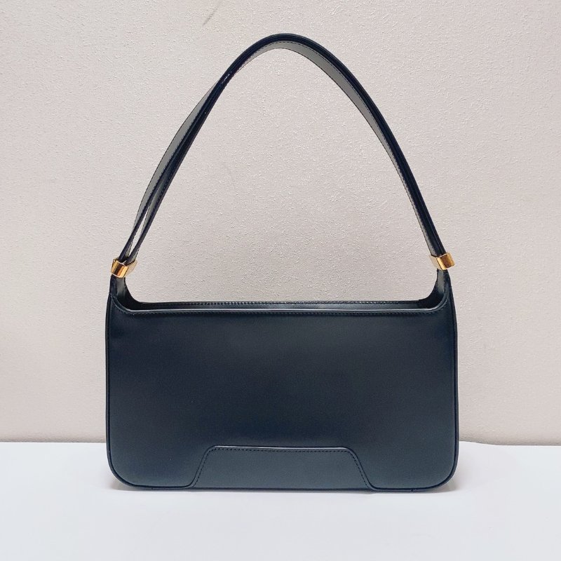 Burberry 黑金牛皮TB腋下包 27.5x5x17 99新配件塵袋-8