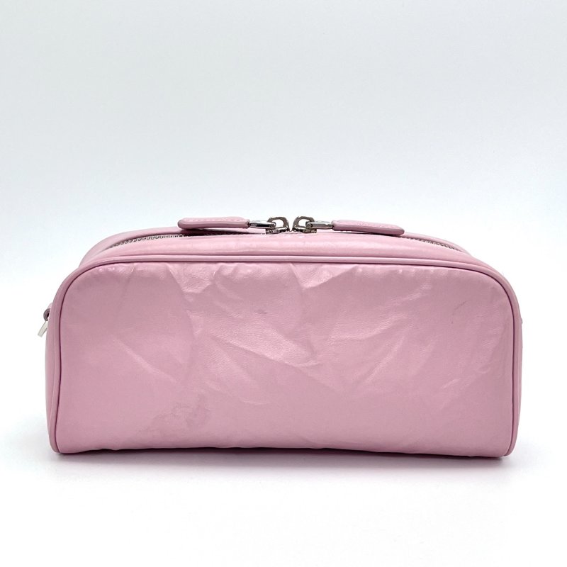 ️PRADA 粉色銀扣寬肩帶 相機包 23*11*7 98新配件塵袋-6