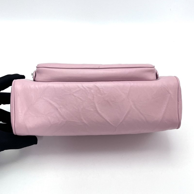 ️PRADA 粉色銀扣寬肩帶 相機包 23*11*7 98新配件塵袋-7