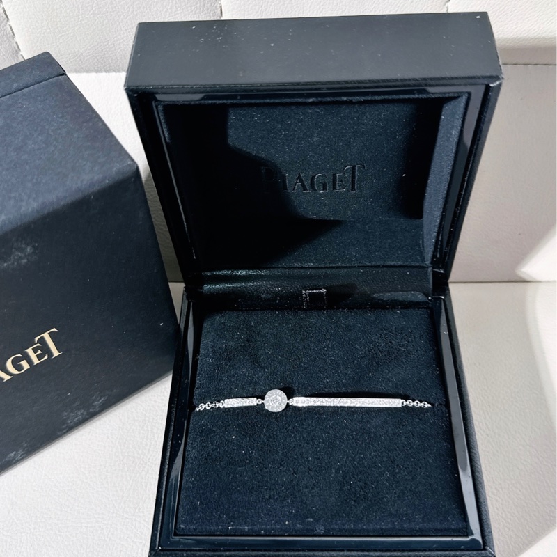 Piaget伯爵 POSSESSION時來運轉系列 18K 白金 滿鑽手鍊-0