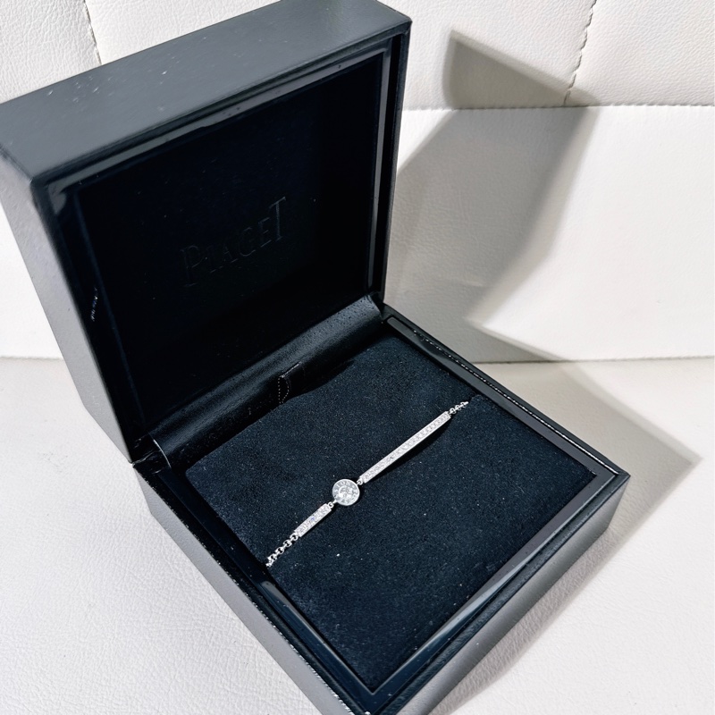 Piaget伯爵 POSSESSION時來運轉系列 18K 白金 滿鑽手鍊-1