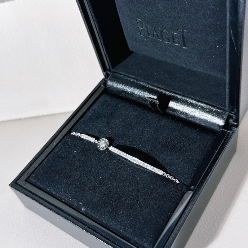 Piaget伯爵 POSSESSION時來運轉系列 18K 白金 滿鑽手鍊-2