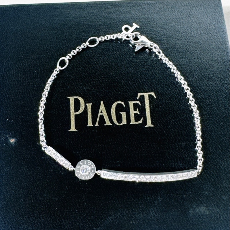 Piaget伯爵 POSSESSION時來運轉系列 18K 白金 滿鑽手鍊-4