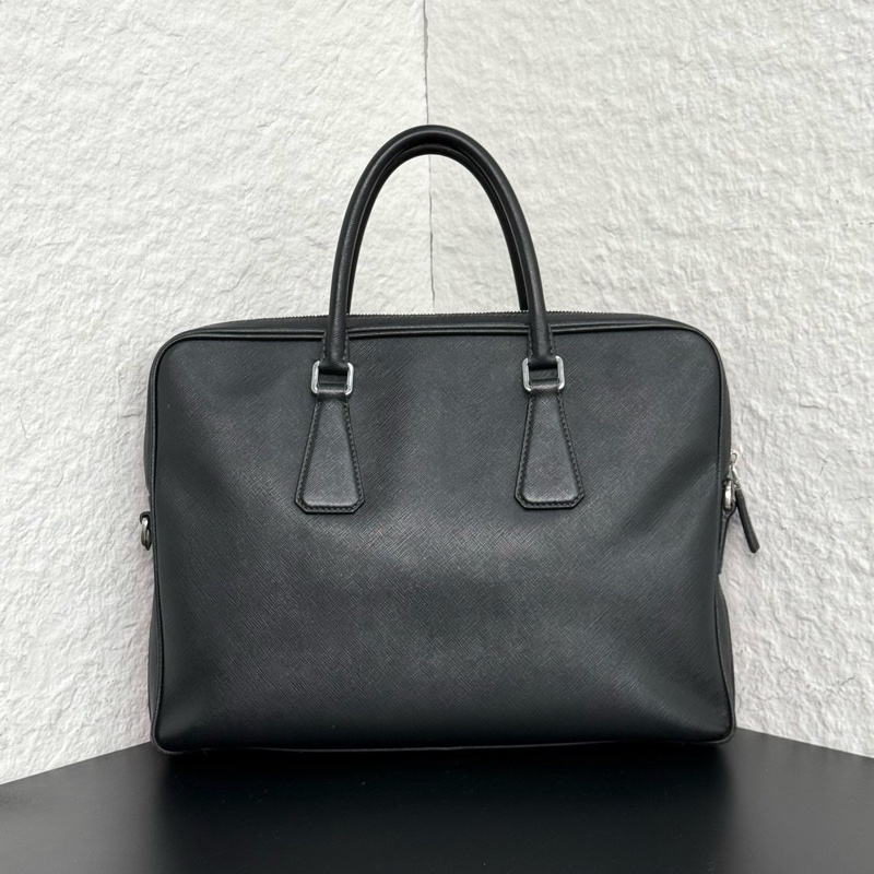 Prada普拉達 男士公文包手提包 可放電腦 尺寸:36*28cm-2