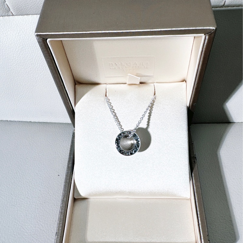 Bvlagri寶格麗 B.Zero1 系列 白金螺旋滿鑽項鍊-2