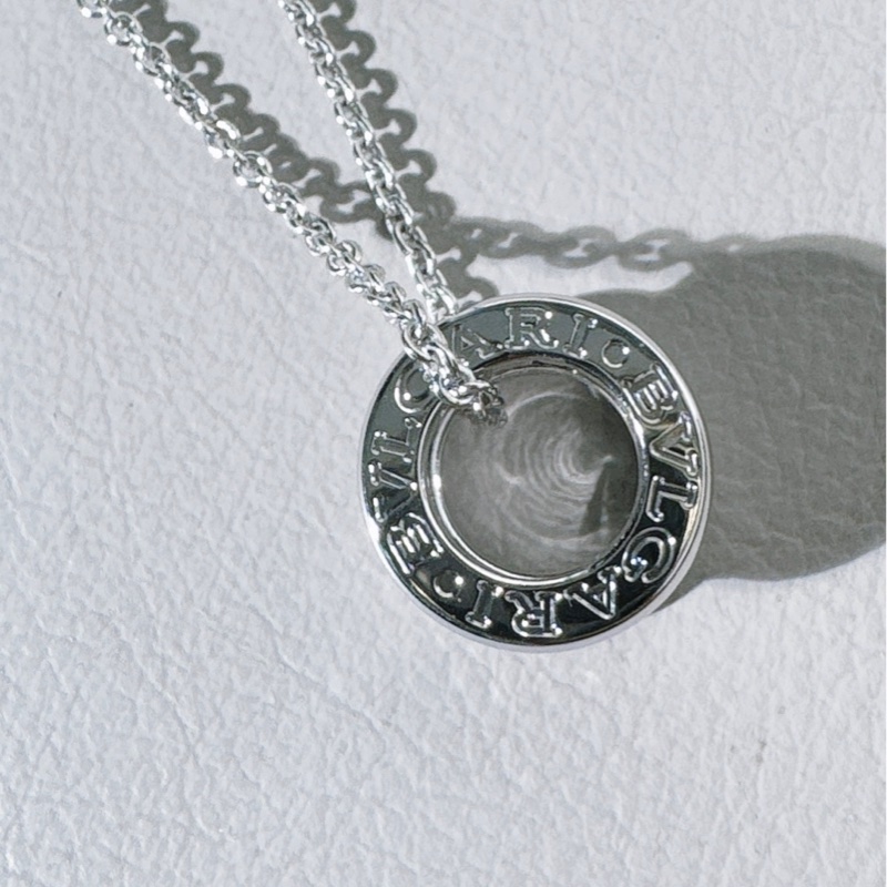 Bvlagri寶格麗 B.Zero1 系列 白金螺旋滿鑽項鍊-6