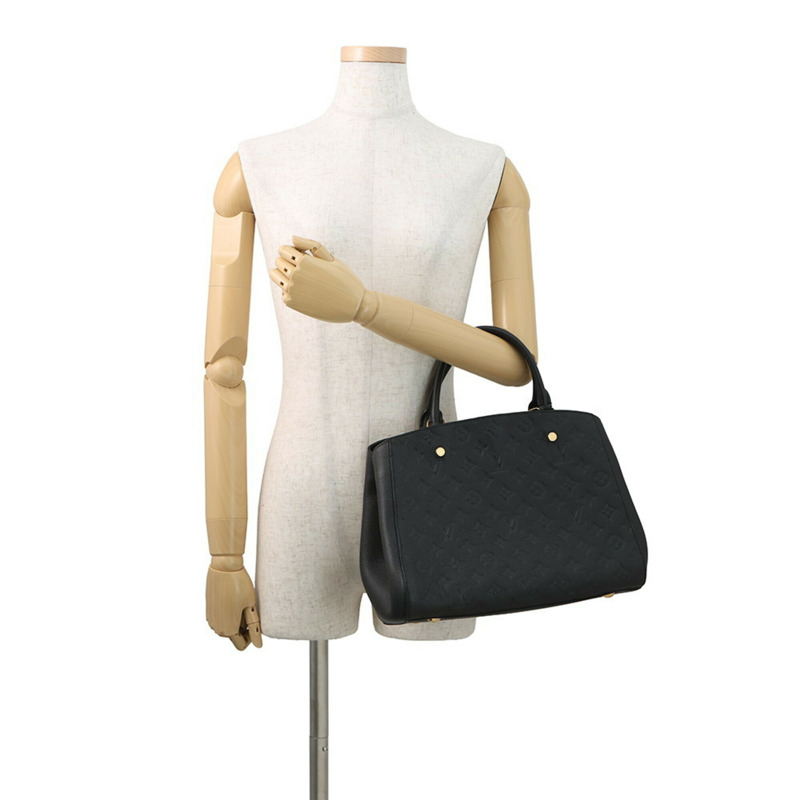 路易威登 Monogram Empreinte Montaigne MM M41048 手提包,兩用肩背包,黑色,Monogram 印花,女士手提包,LOUIS VUITTON-3