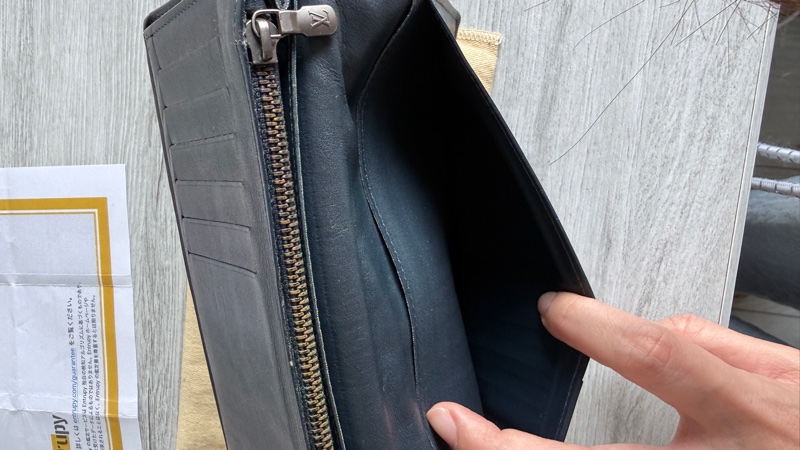 LV 黑格紋牛皮壓紋長夾Louis Vuitton-15