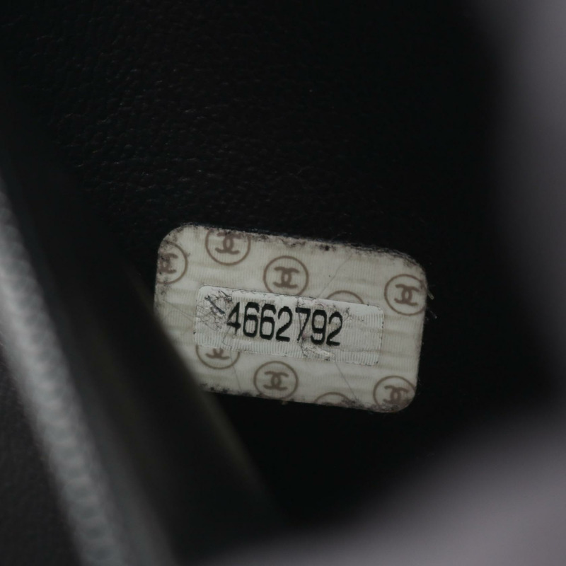 香奈兒 COCO Mark 兩用單背包 A07061 小牛皮黑色金色五金二手女款-6