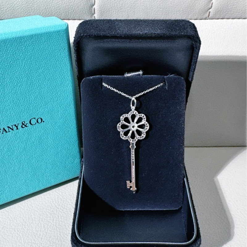 Tiffany 蒂芙尼 keys花朵鑰匙吊墜-1
