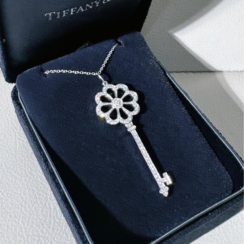 Tiffany 蒂芙尼 keys花朵鑰匙吊墜-2