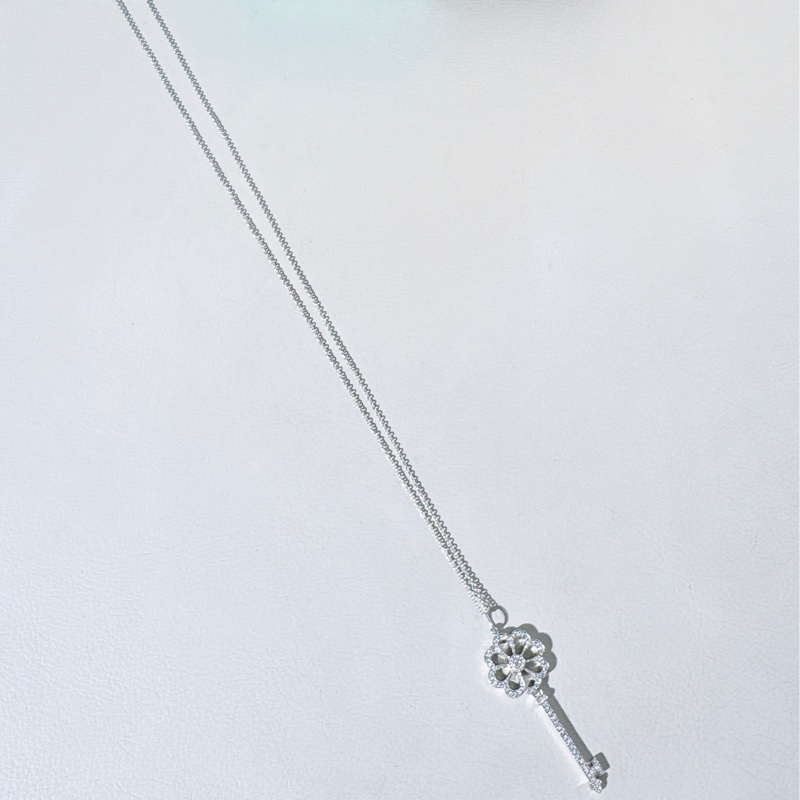 Tiffany 蒂芙尼 keys花朵鑰匙吊墜-6