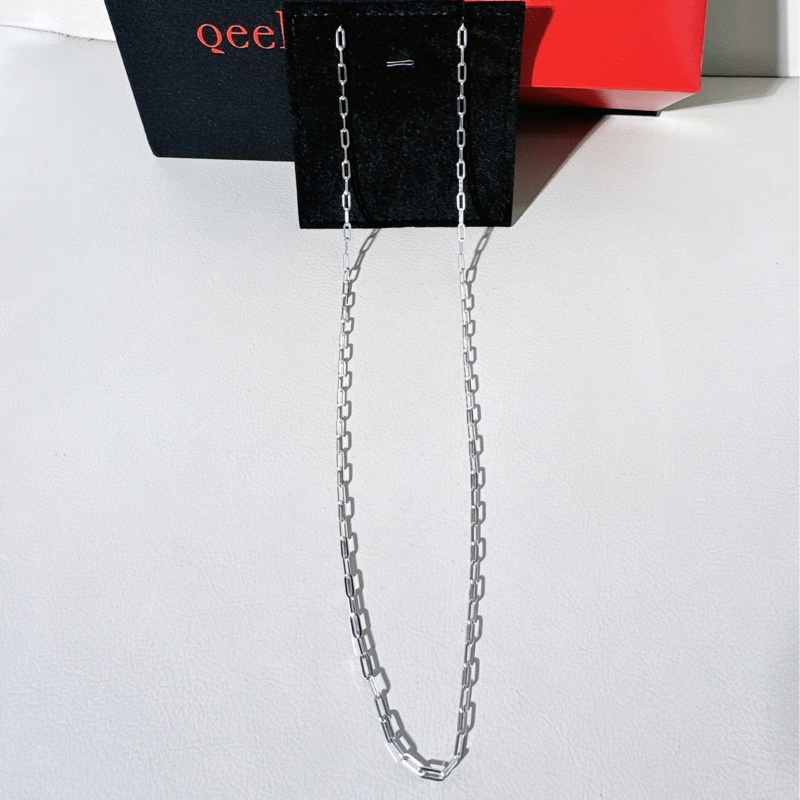 Qeelin 麒麟 18K 白金 斯巴達素鏈-1