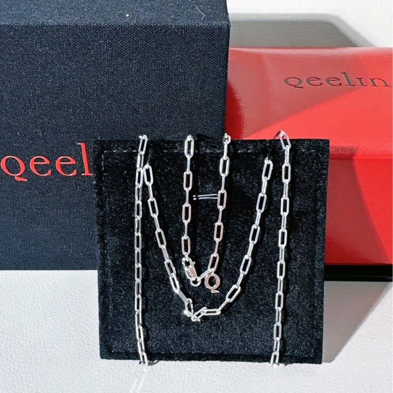 Qeelin 麒麟 18K 白金 斯巴達素鏈-2