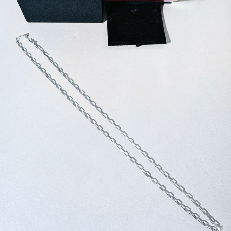 Qeelin 麒麟 18K 白金 斯巴達素鏈-5