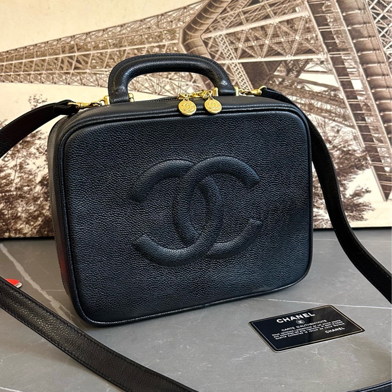 ♦️MYMluxurybag ♦️ Chanel 荔枝皮 古董袋 盒子袋 肩背袋 斜拷袋-1