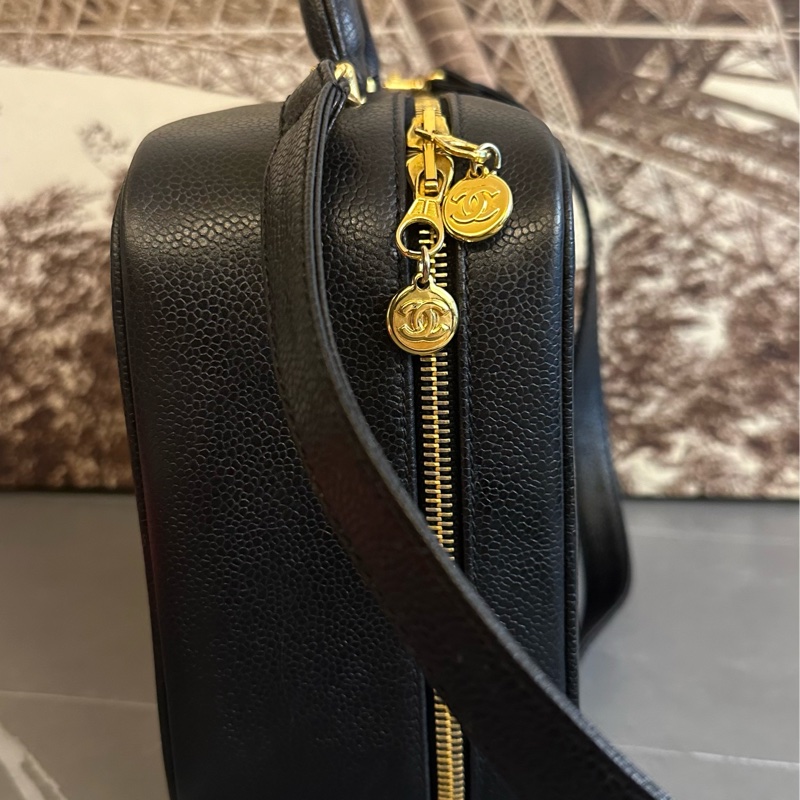 ♦️MYMluxurybag ♦️ Chanel 荔枝皮 古董袋 盒子袋 肩背袋 斜拷袋-4