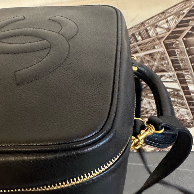 ♦️MYMluxurybag ♦️ Chanel 荔枝皮 古董袋 盒子袋 肩背袋 斜拷袋-13
