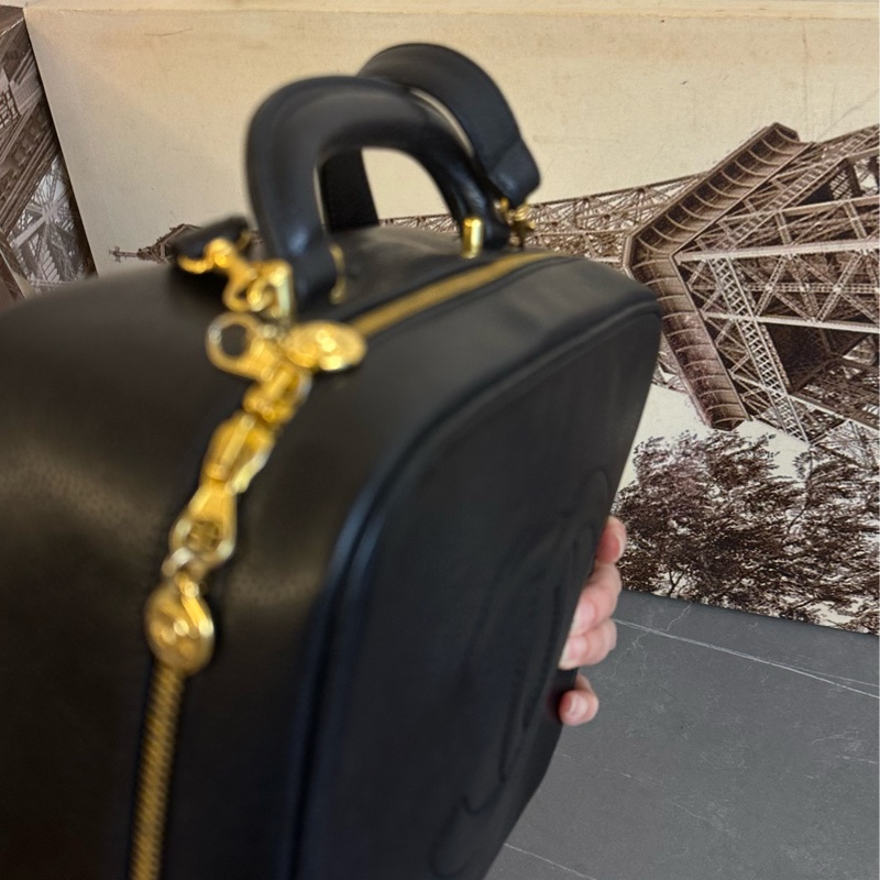 ♦️MYMluxurybag ♦️ Chanel 荔枝皮 古董袋 盒子袋 肩背袋 斜拷袋-15