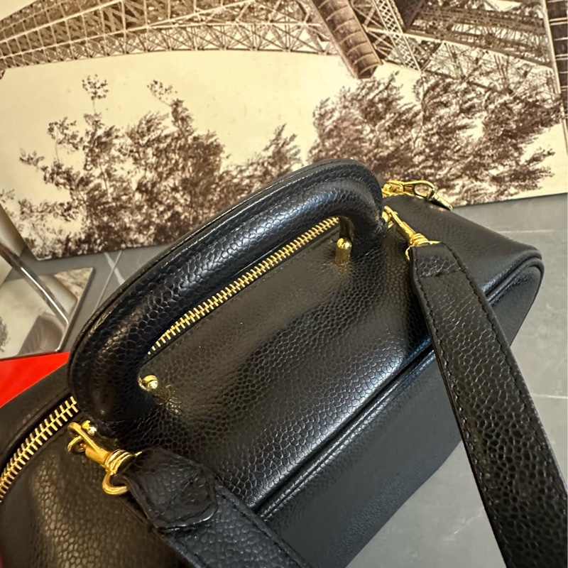 ♦️MYMluxurybag ♦️ Chanel 荔枝皮 古董袋 盒子袋 肩背袋 斜拷袋-21