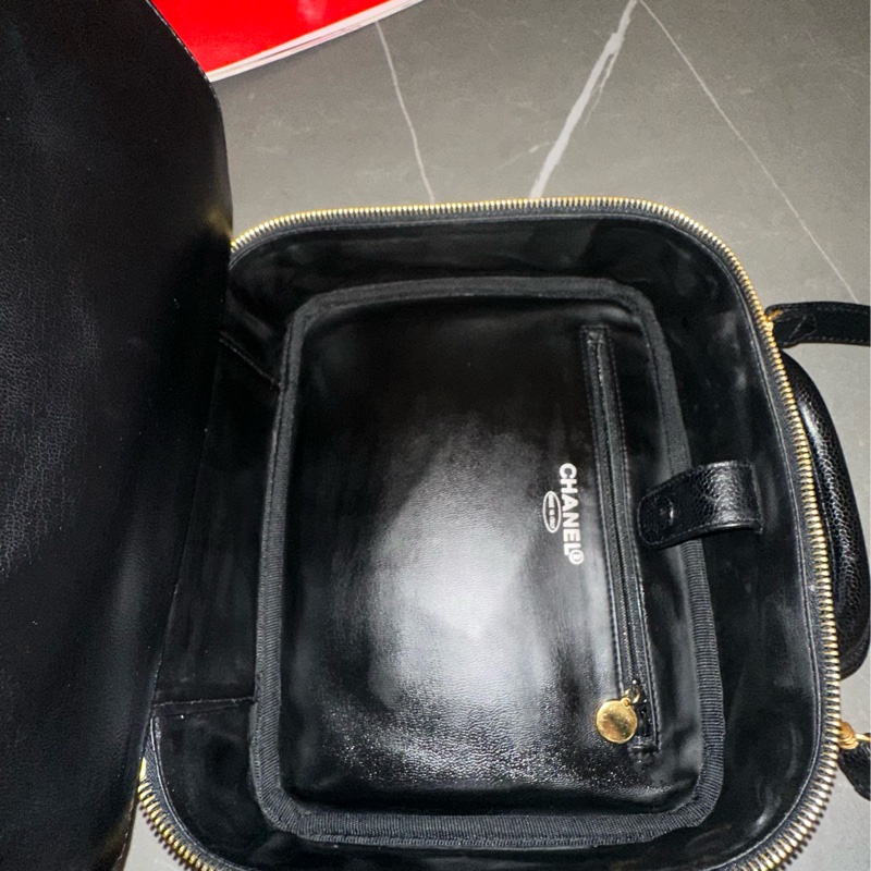 ♦️MYMluxurybag ♦️ Chanel 荔枝皮 古董袋 盒子袋 肩背袋 斜拷袋-29