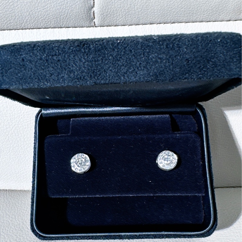 Tiffany 蒂芙尼 鉑金 大號 citclet  耳釘，直徑 8.5MM-4