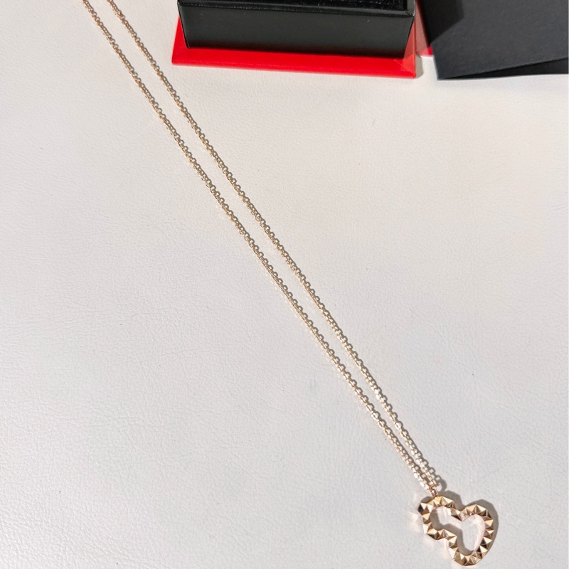 Qeelin麒麟 wulu系列 18k玫瑰金鏤空鑽石切割葫蘆項鍊,大號-6