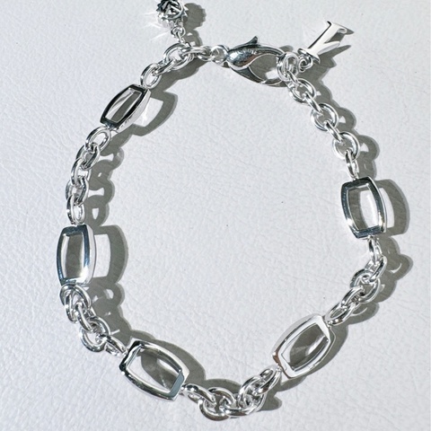 Franck Muller 法蘭克穆勒 珠寶 18K 白金 高顏值手鍊，總長21cm