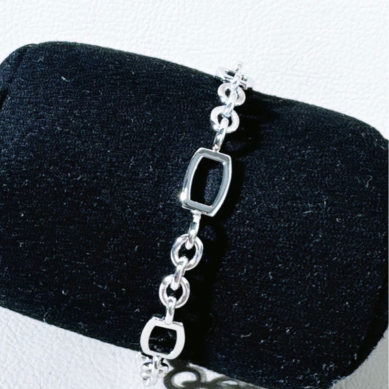 Franck Muller 法蘭克穆勒 珠寶 18K 白金 高顏值手鍊,總長21cm-2