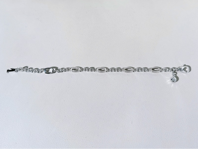 Franck Muller 法蘭克穆勒 珠寶 18K 白金 高顏值手鍊,總長21cm-5